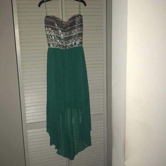 🔥AUW Strapless sequins high-low dress 🔥 - Picture 7 of 8